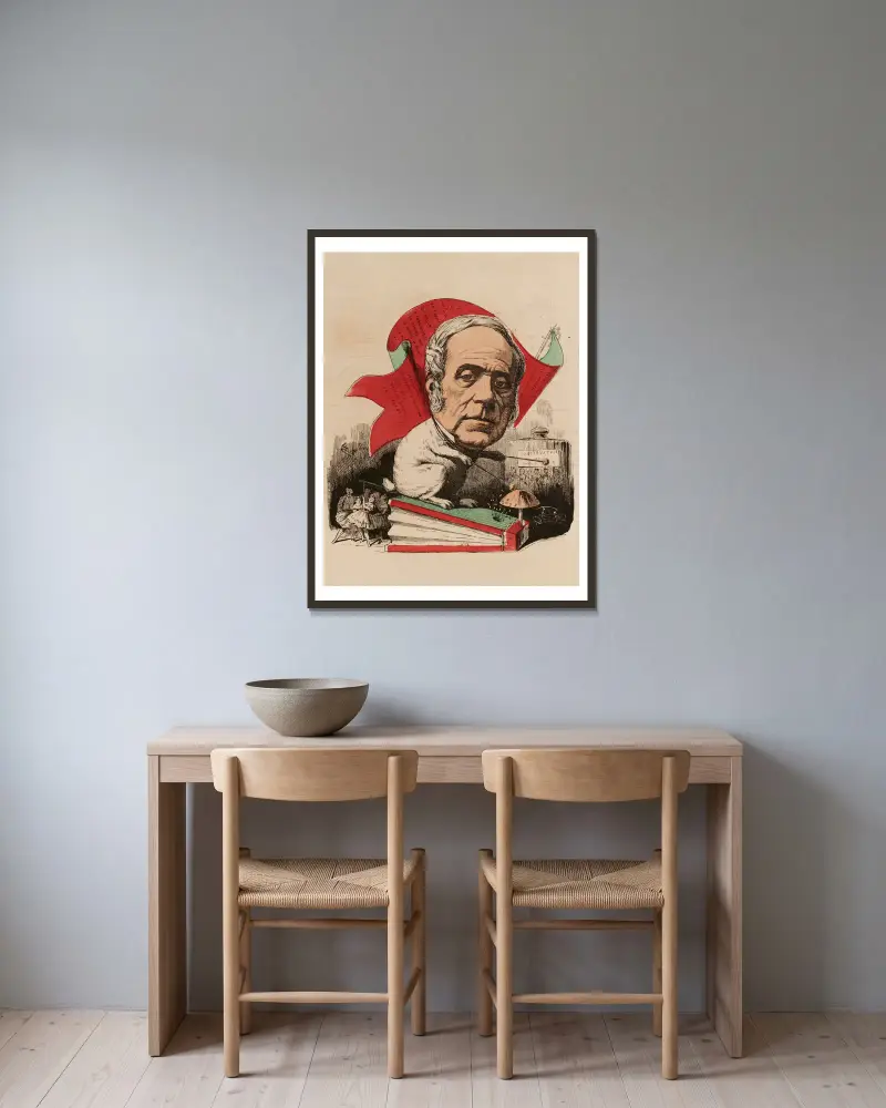 Auber von Edward Ancourt gerahmt an einer Wand
