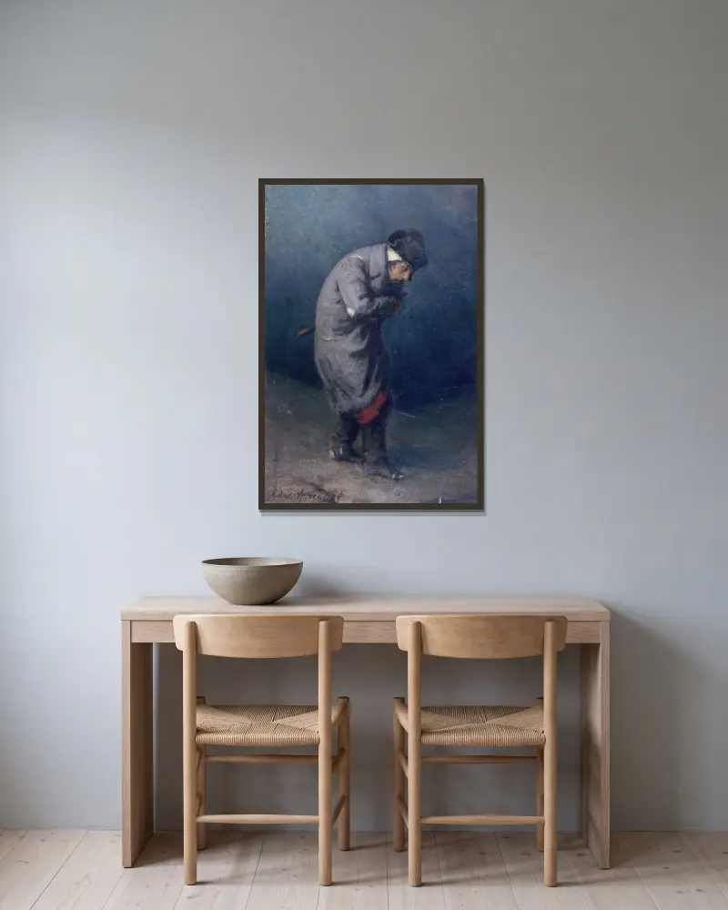 Konec legendy, Edward Ancourt v rámu na stěně
