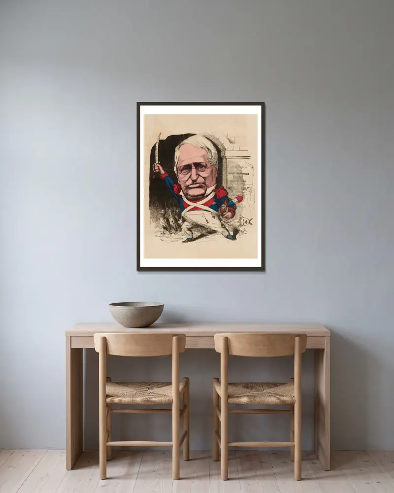 Henry Monnier von Edward Ancourt gerahmt an einer Wand