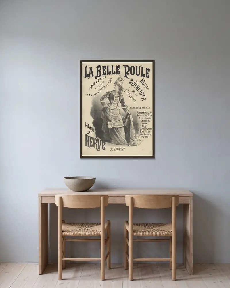 La Belle Poule, Edward Ancourt w ramie na ścianie