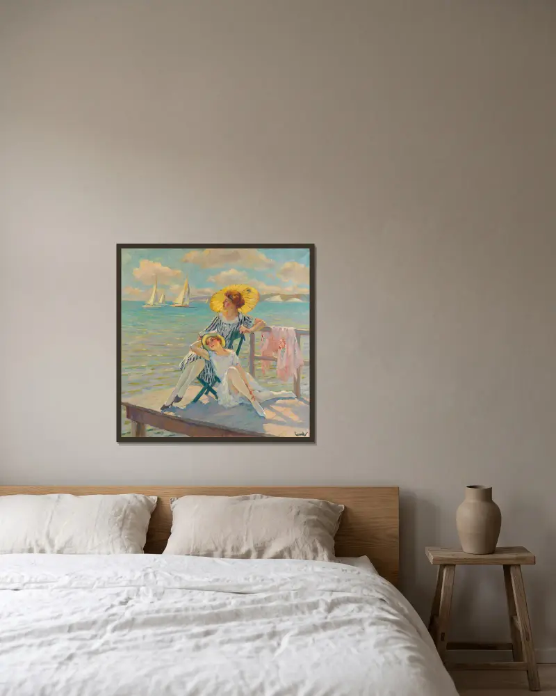 V slunci, Edward Cucuel v rámu na stěně
