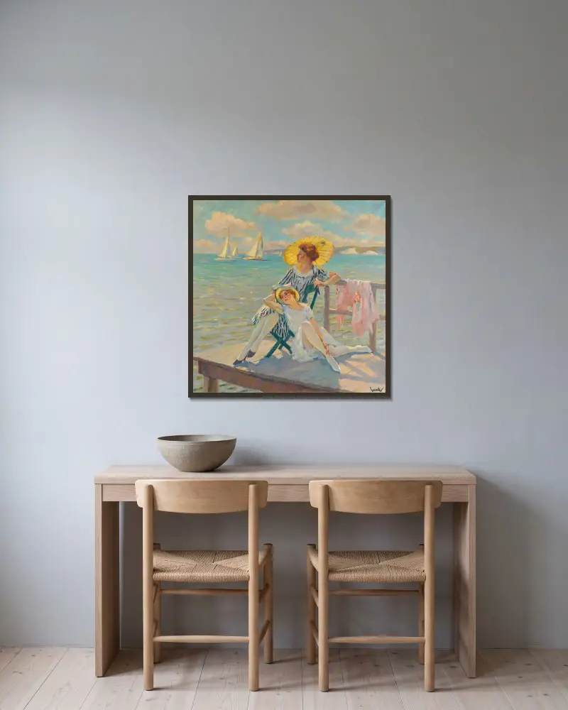 V slunci, Edward Cucuel v rámu na stěně