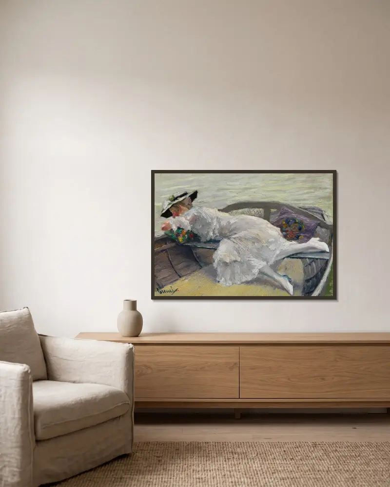 Krásná chvíle, Edward Cucuel v rámu na stěně
