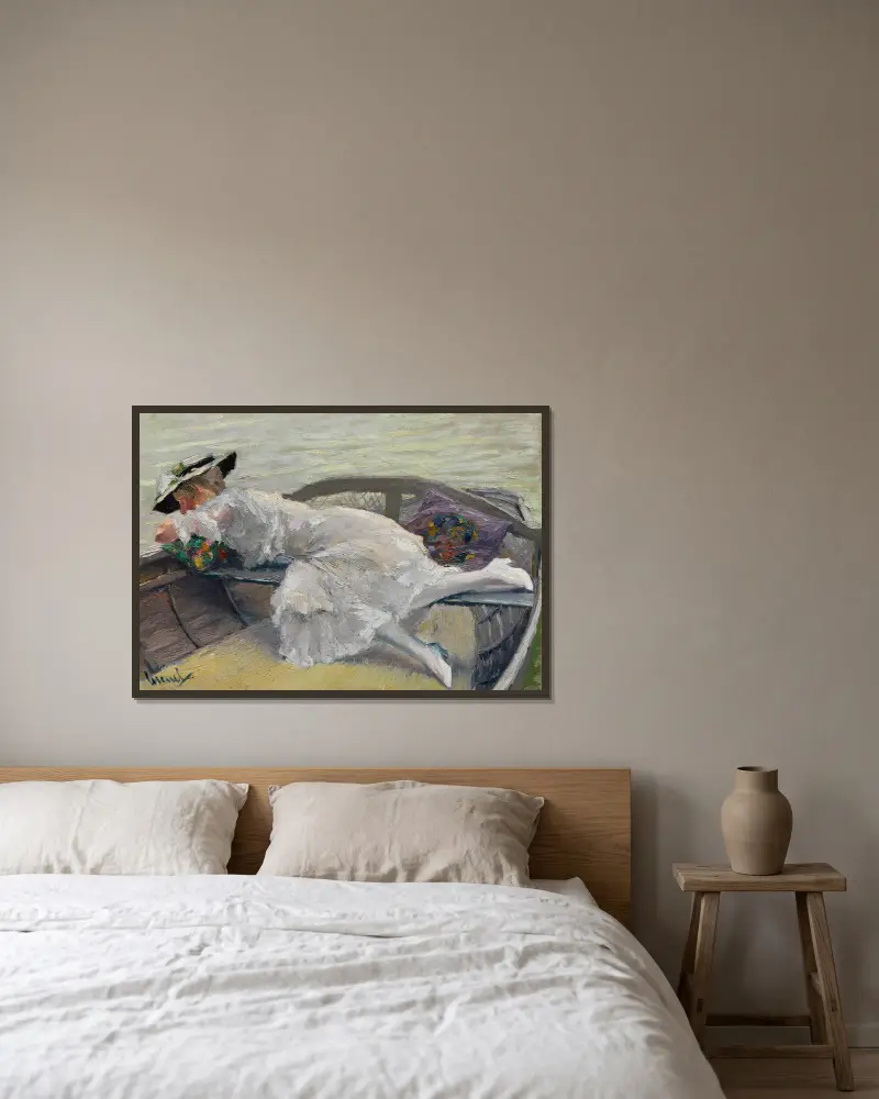 Krásná chvíle, Edward Cucuel v rámu na stěně