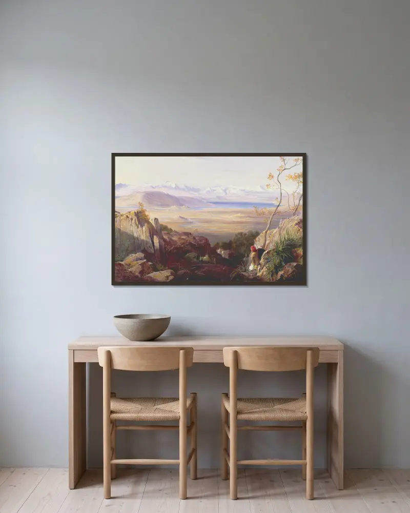 Butrinto, Albánie, Edward Lear v rámu na stěně