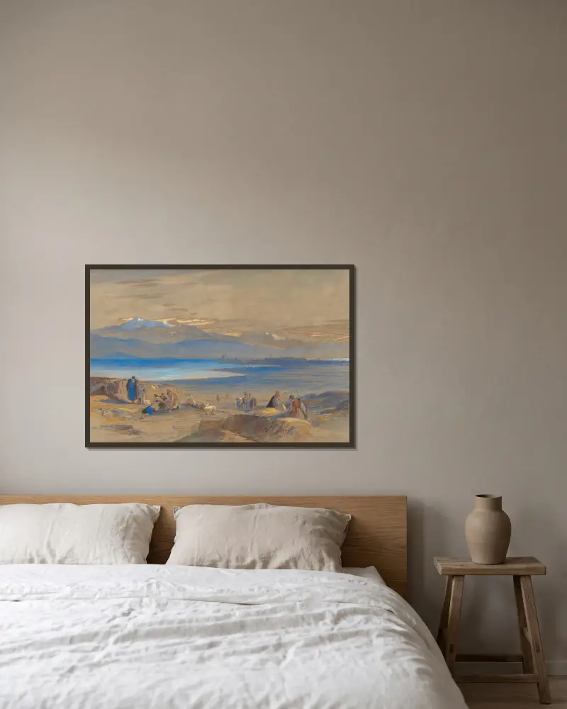 Ansicht von Janina von Edward Lear gerahmt an einer Wand