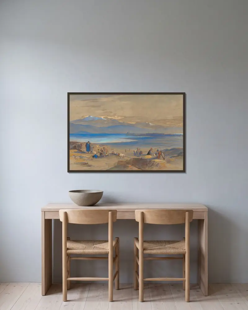 Ansicht von Janina von Edward Lear gerahmt an einer Wand