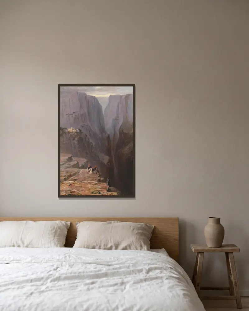Zagori, Řecko, Edward Lear v rámu na stěně