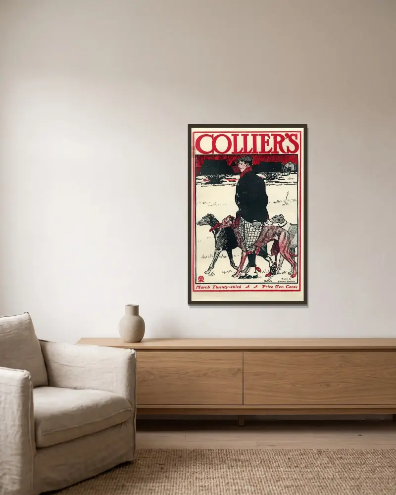 Collier’s March Twenty-third von Edward Penfield gerahmt an einer Wand