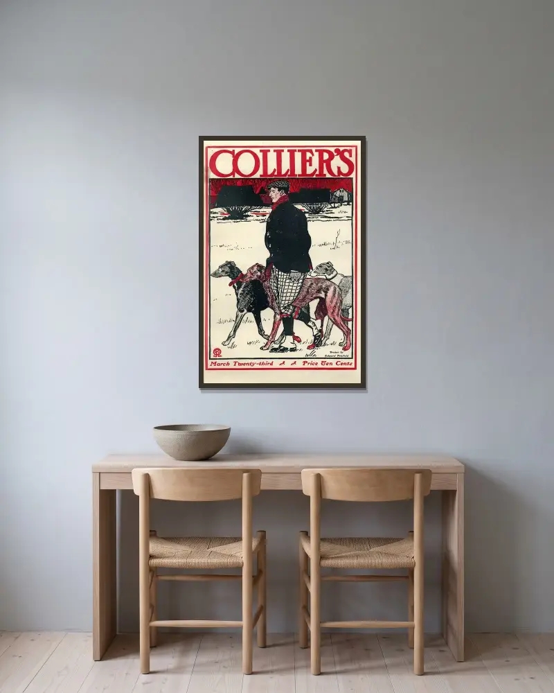 Collier’s March Twenty-third von Edward Penfield gerahmt an einer Wand