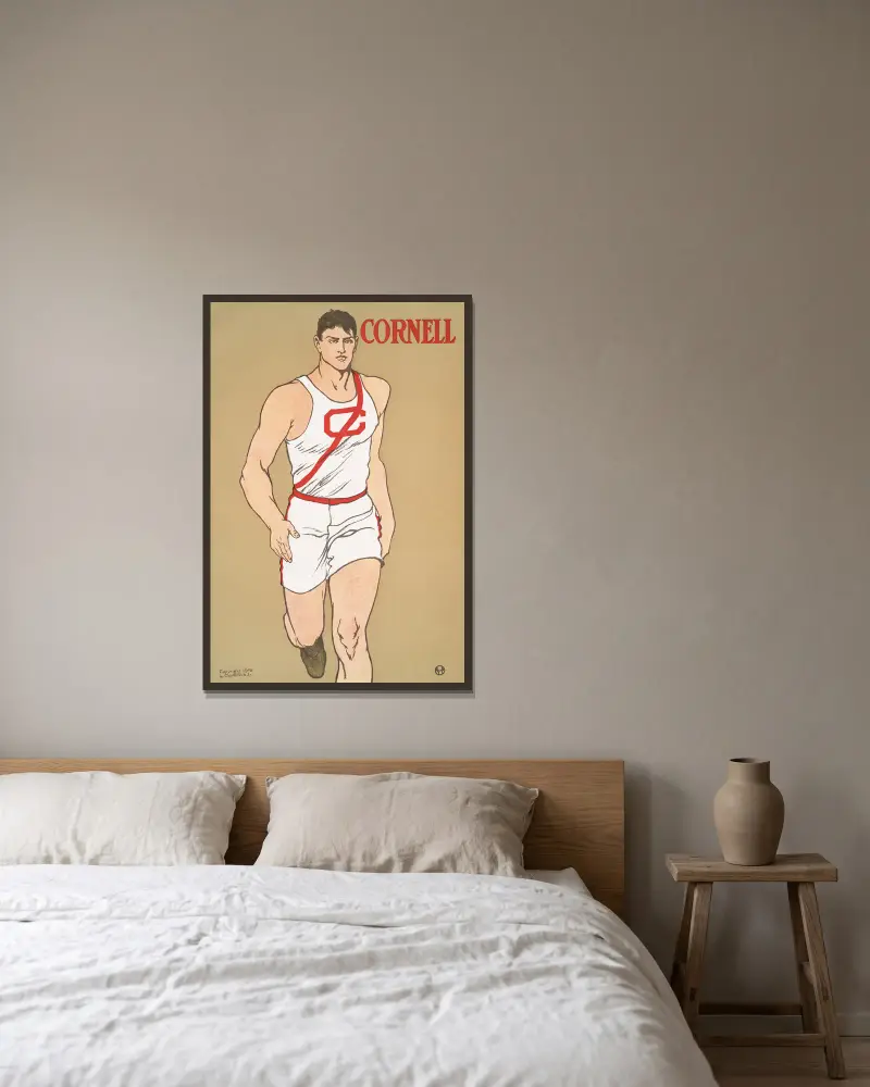Cornell, 1908 – Nr. 2, Edward Penfield v rámu na stěně