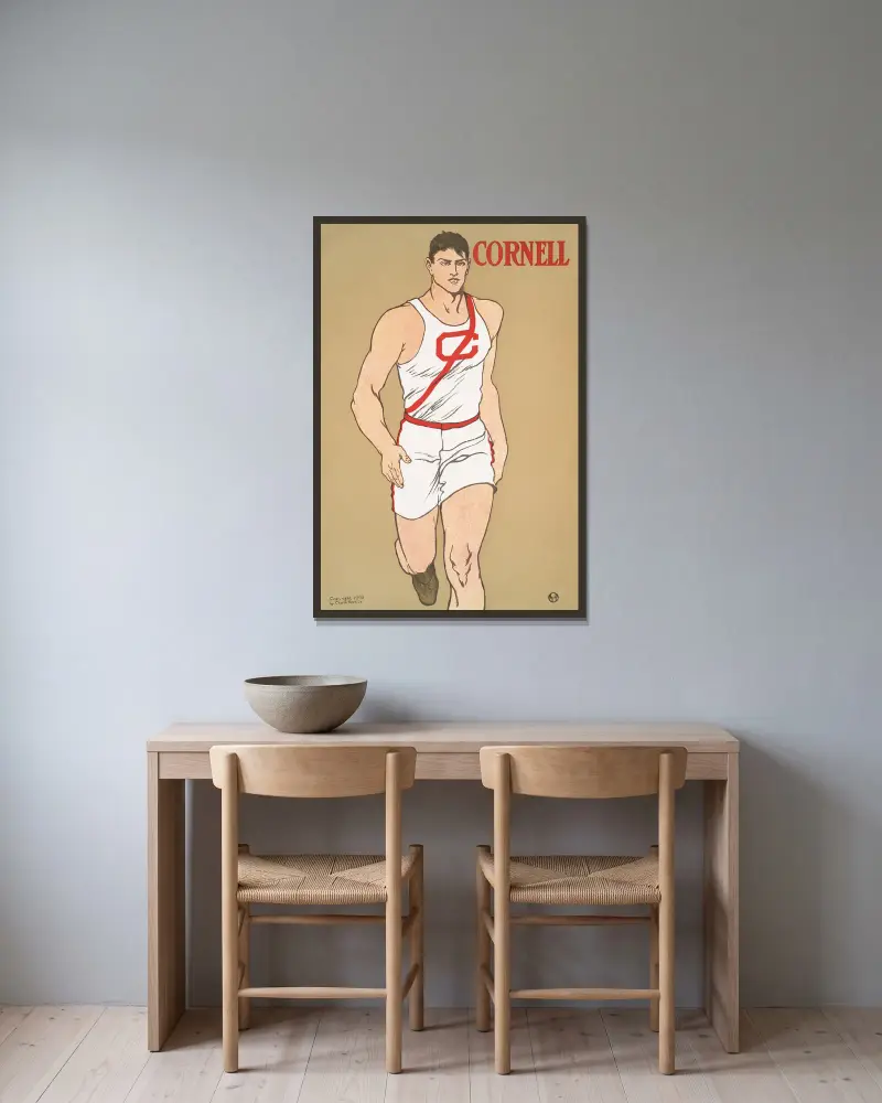 Cornell, 1908 – Nr. 2, Edward Penfield v rámu na stěně