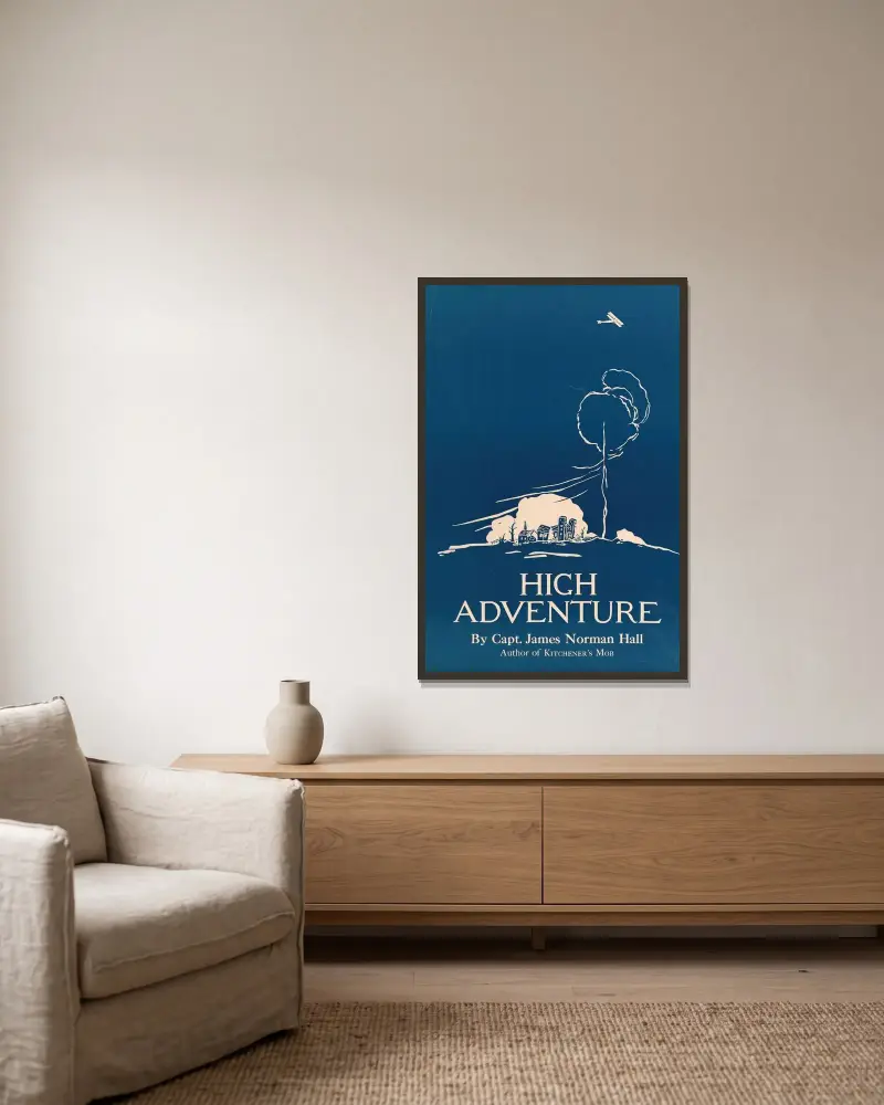 High Adventure von Edward Penfield gerahmt an einer Wand