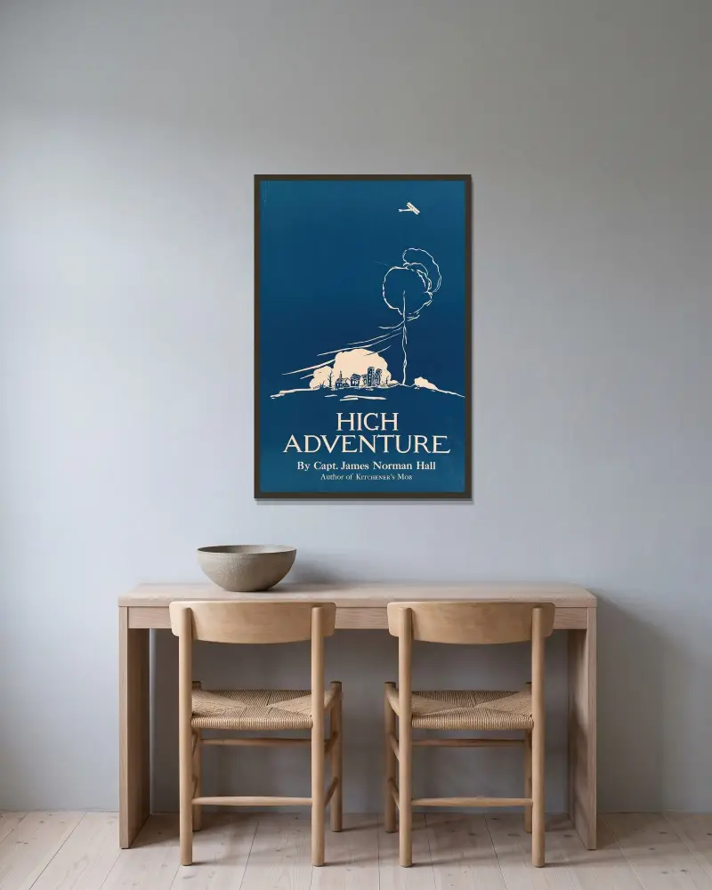 High Adventure von Edward Penfield gerahmt an einer Wand