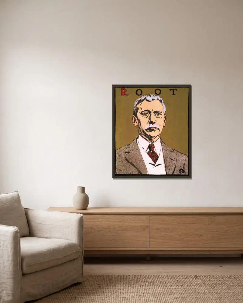 Root von Edward Penfield gerahmt an einer Wand