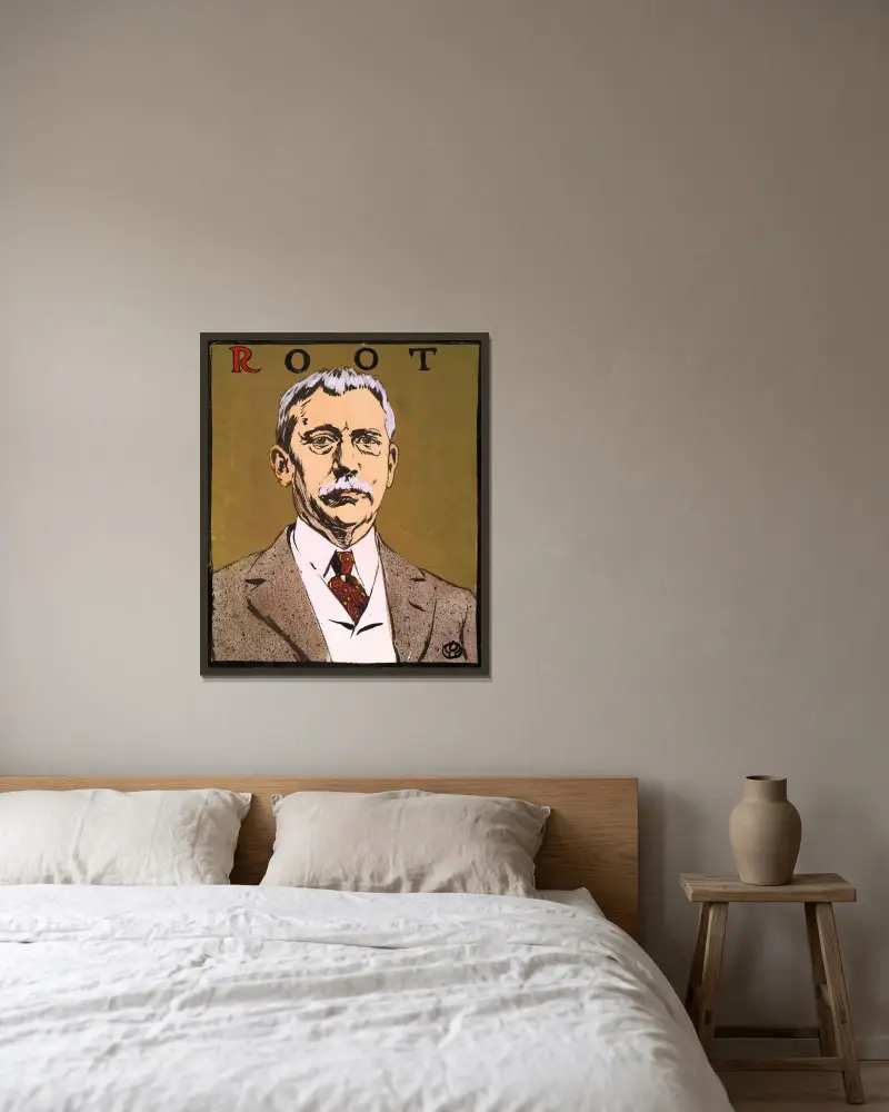 Root von Edward Penfield gerahmt an einer Wand