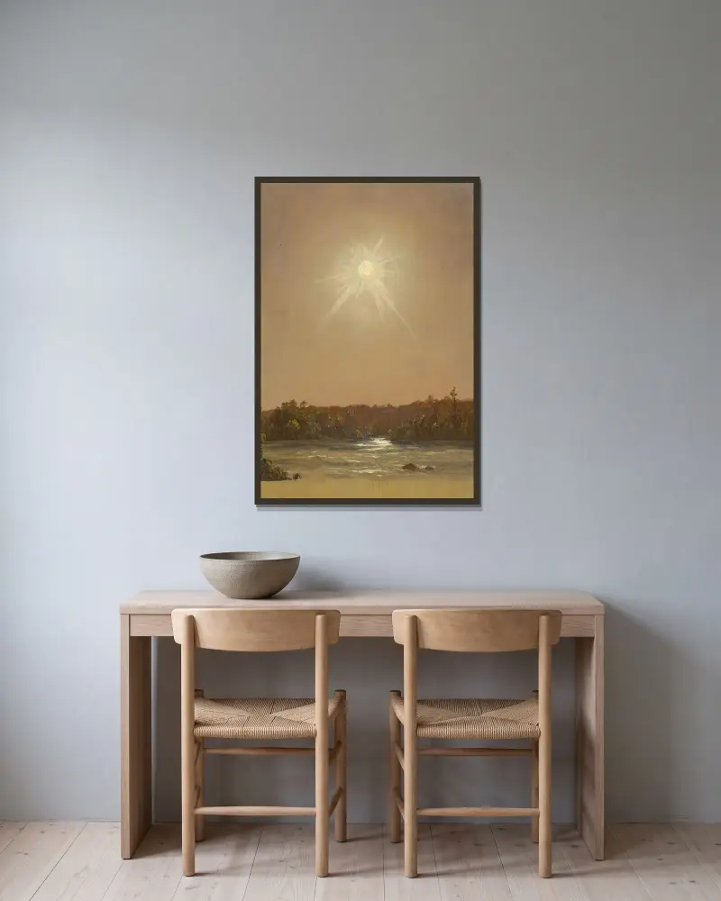 Maine sunset, Frederic Edwin Church w ramie na ścianie