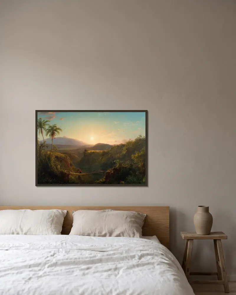 Pichincha, Frederic Edwin Church v rámu na stěně