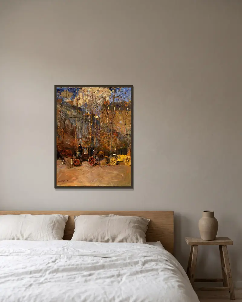 Cabs von Frank Edwin Scott gerahmt an einer Wand