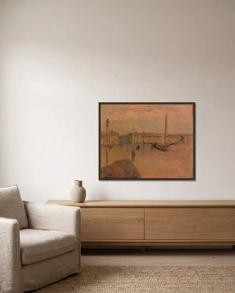 La Concorde von Frank Edwin Scott gerahmt an einer Wand