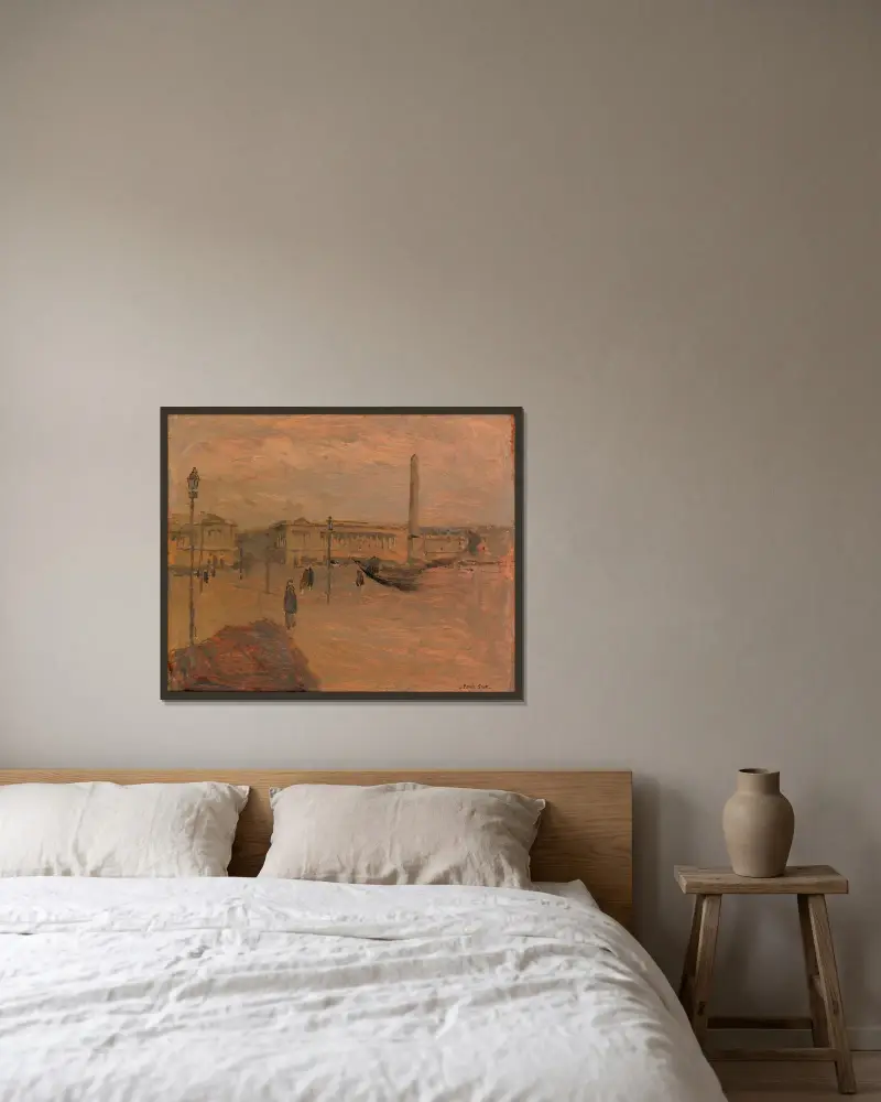La Concorde von Frank Edwin Scott gerahmt an einer Wand