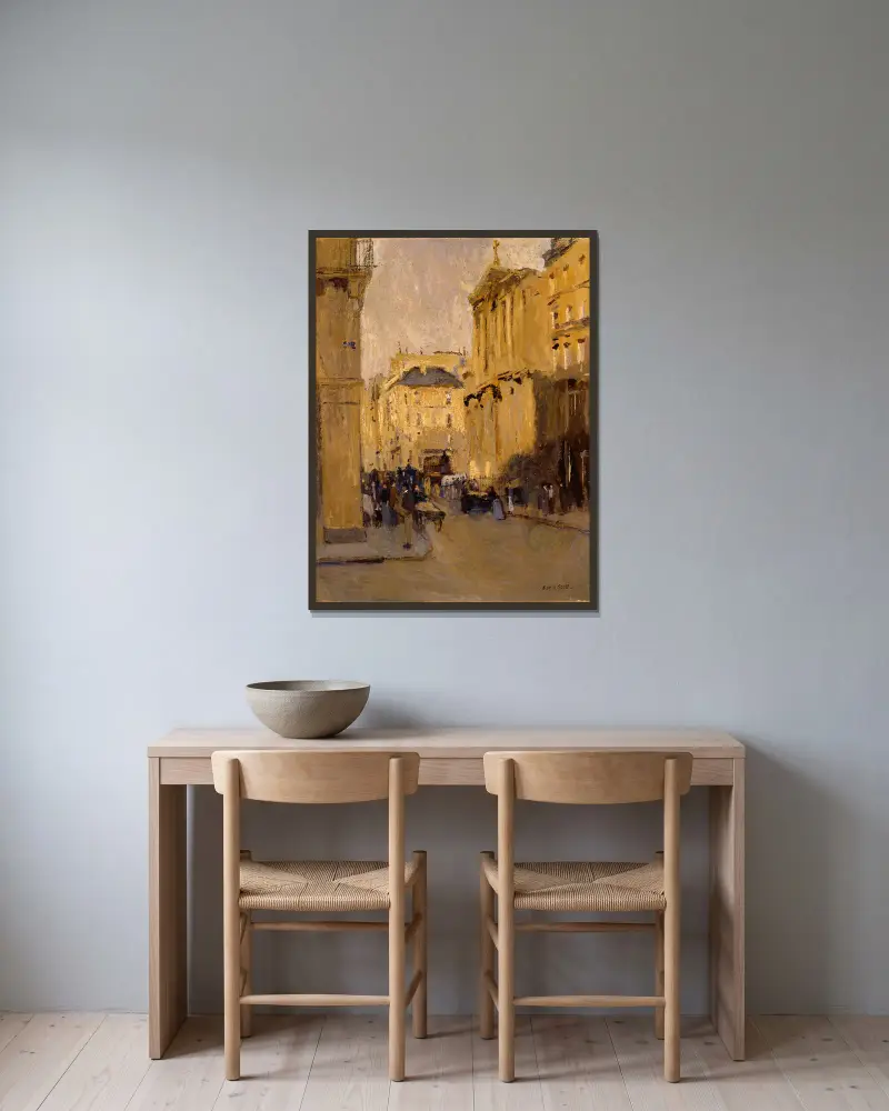 Saint Roche, Rue Saint-Honoré von Frank Edwin Scott gerahmt an einer Wand