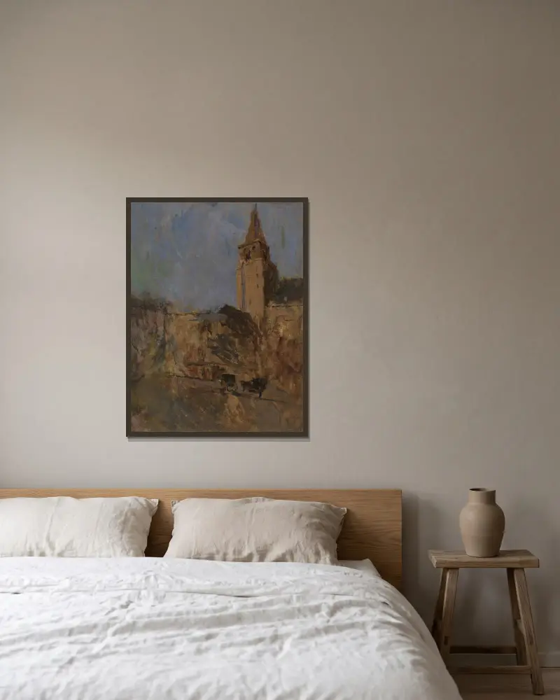 Saint-Germain-des-Prés Nr. I von Frank Edwin Scott gerahmt an einer Wand