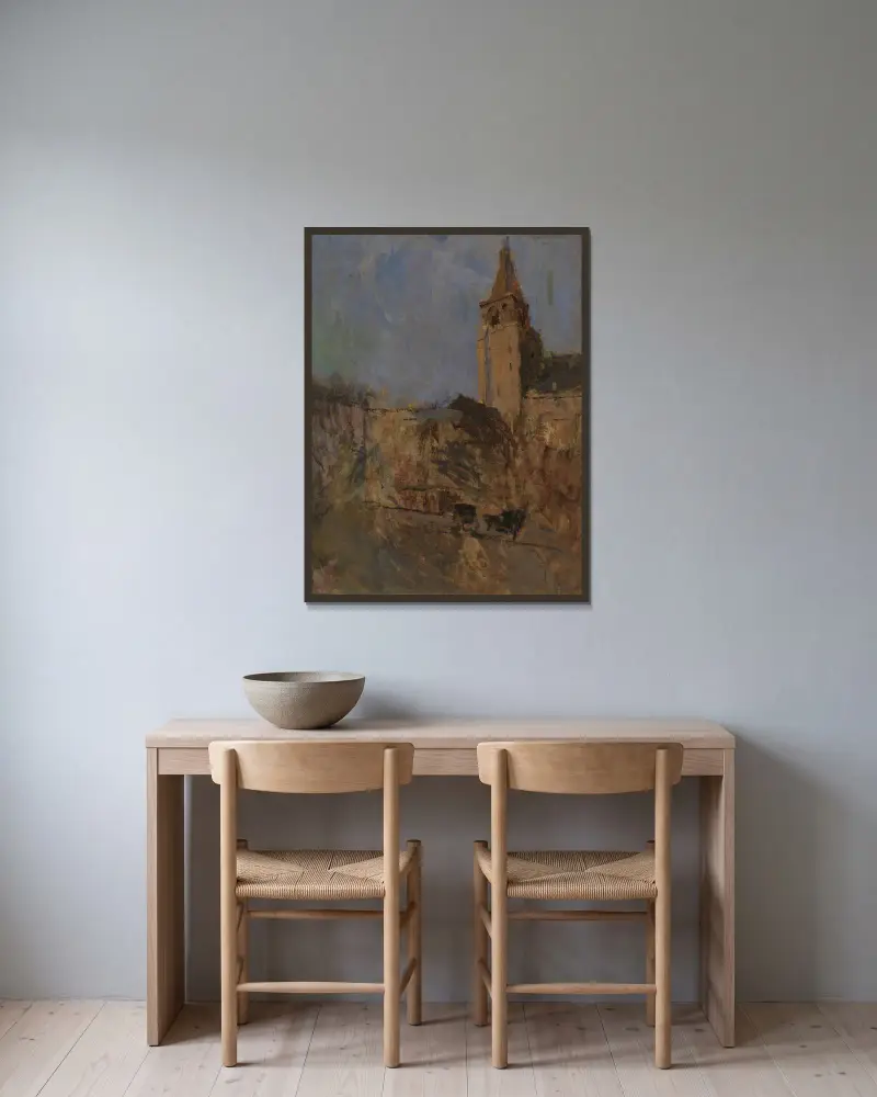 Saint-Germain-des-Prés Nr. I von Frank Edwin Scott gerahmt an einer Wand