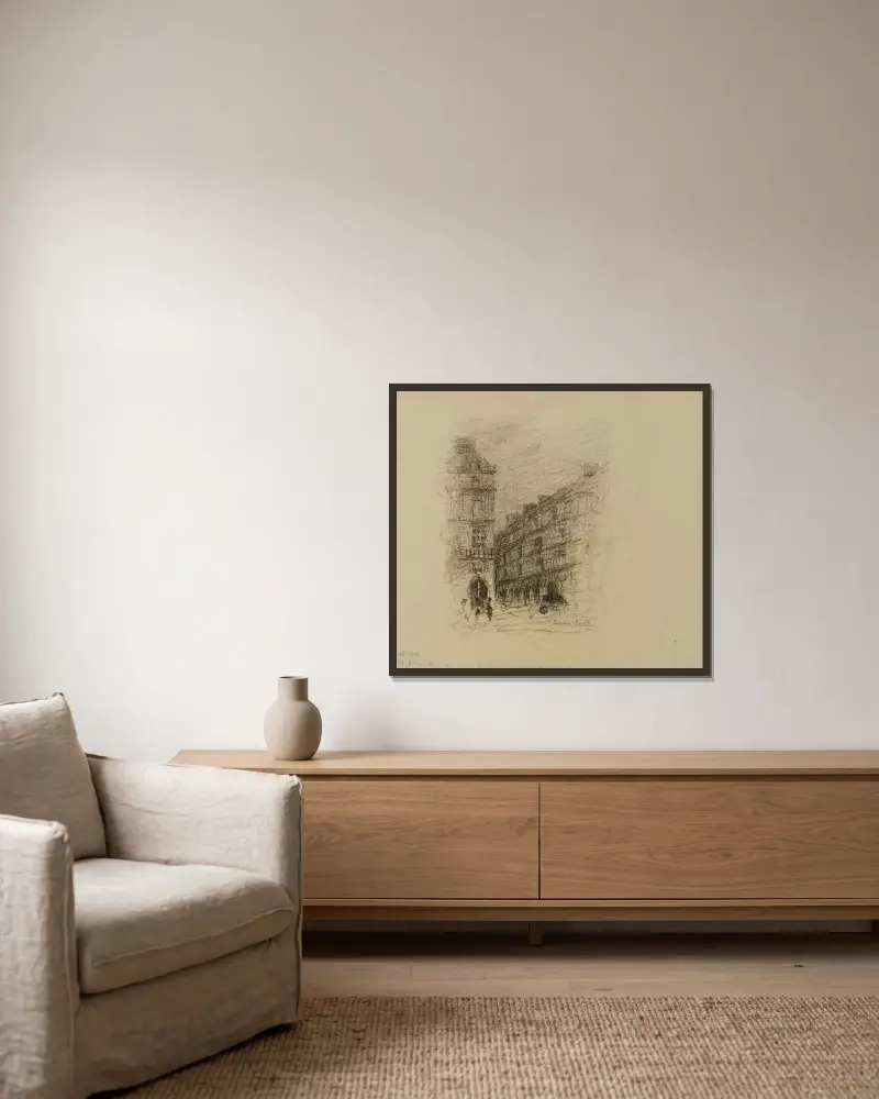 Untitled von Frank Edwin Scott gerahmt an einer Wand