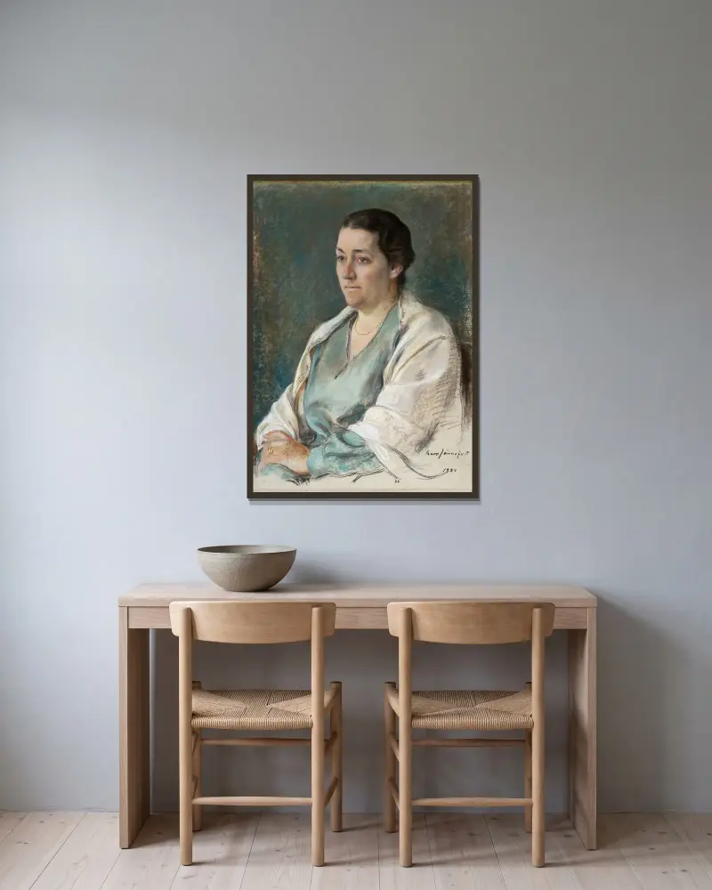Ester Sihtola, Eero Järnefelt v rámu na stěně