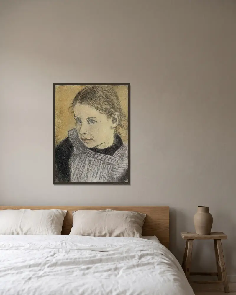Dziewczyna, Eero Järnefelt w ramie na ścianie