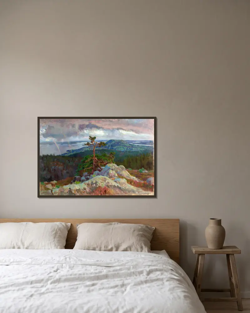 Koli von Eero Järnefelt gerahmt an einer Wand