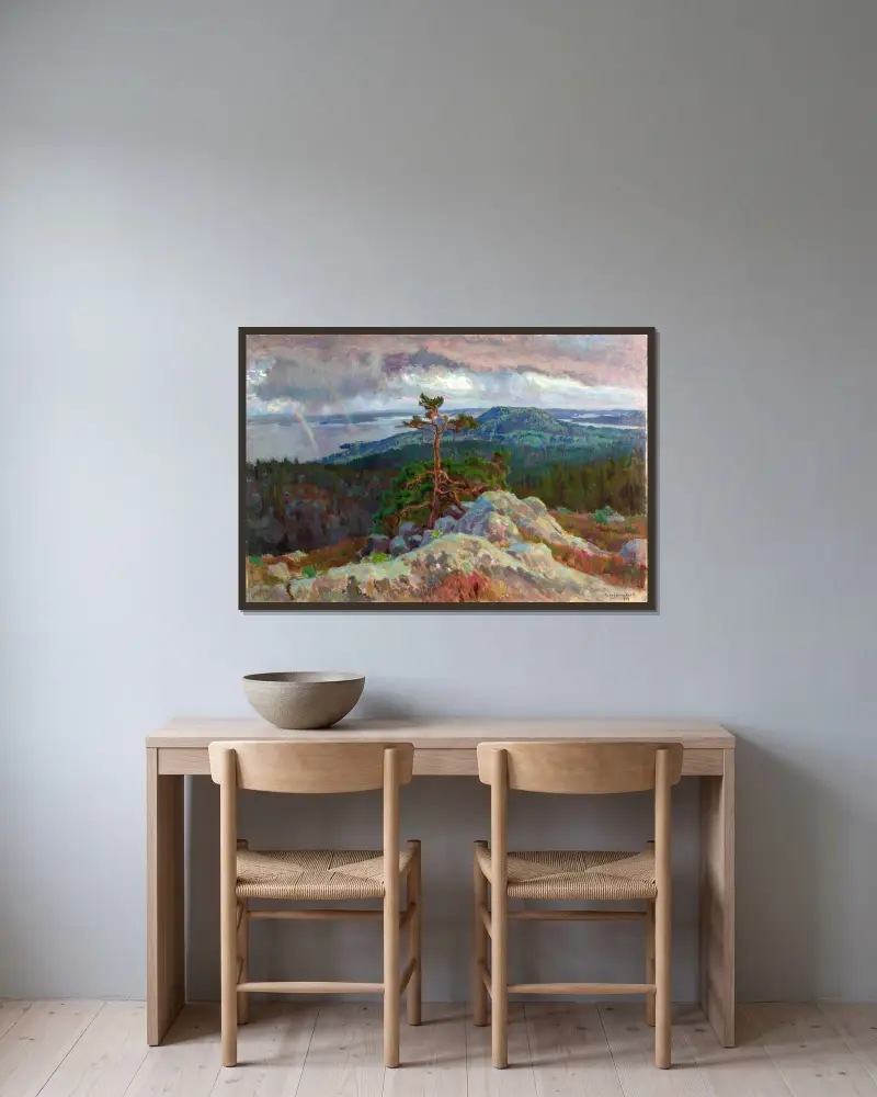 Koli von Eero Järnefelt gerahmt an einer Wand