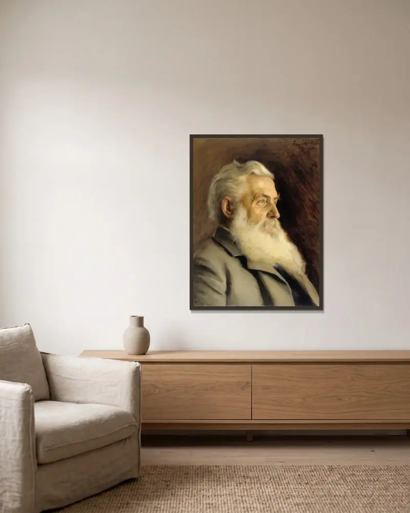 Portrait of Mr. Ahnger av Eero Järnefelt inramad på en vägg