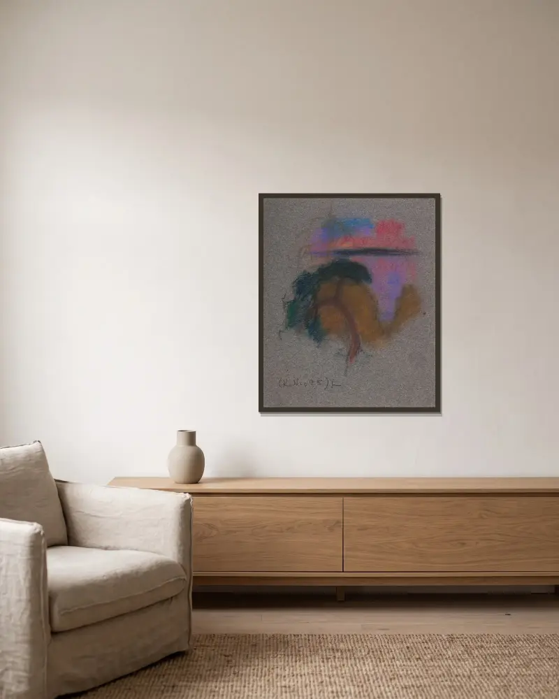 Ohne Titel, 1900 – Nr. 1 von Eero Järnefelt gerahmt an einer Wand