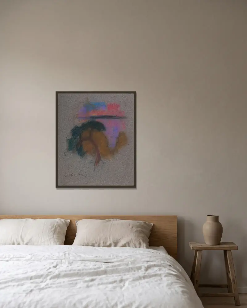 Ohne Titel, 1900 – Nr. 1 von Eero Järnefelt gerahmt an einer Wand