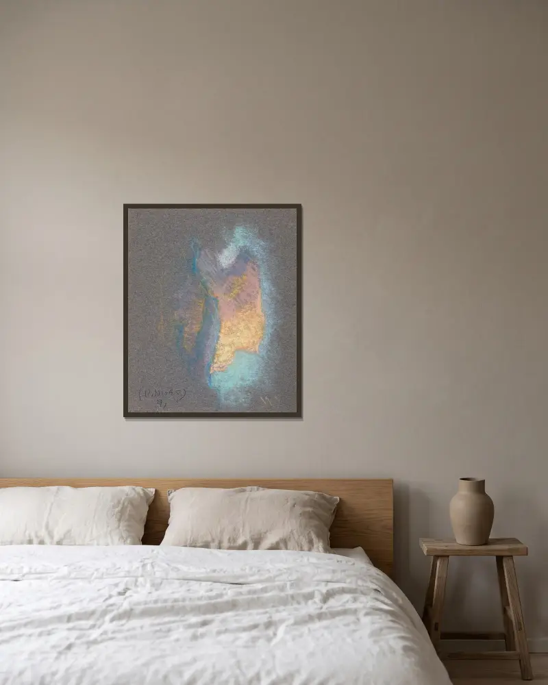 Untitled av Eero Järnefelt inramad på en vägg
