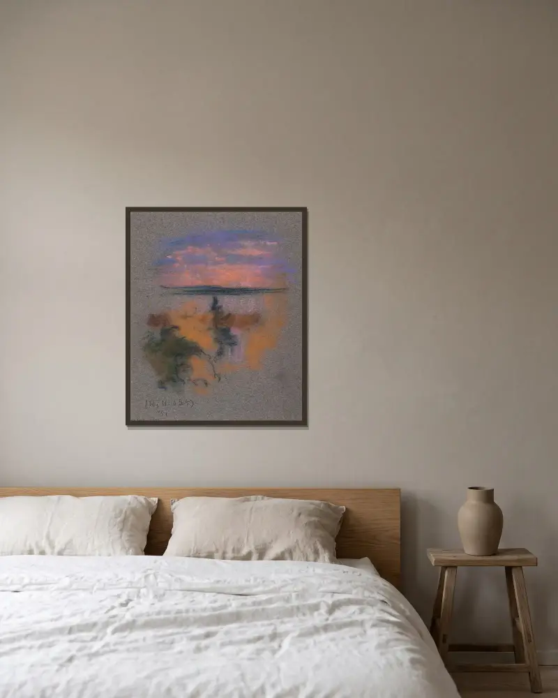 Untitled. av Eero Järnefelt inramad på en vägg