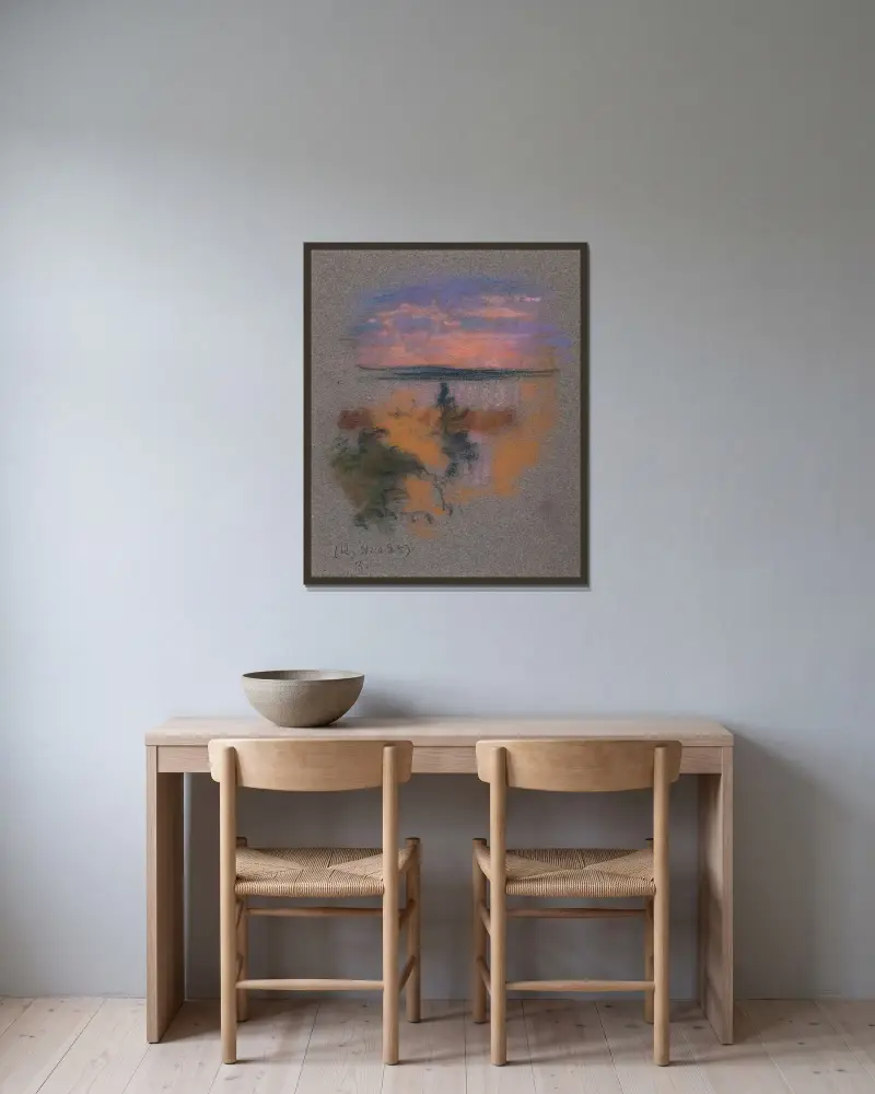 Untitled. av Eero Järnefelt inramad på en vägg