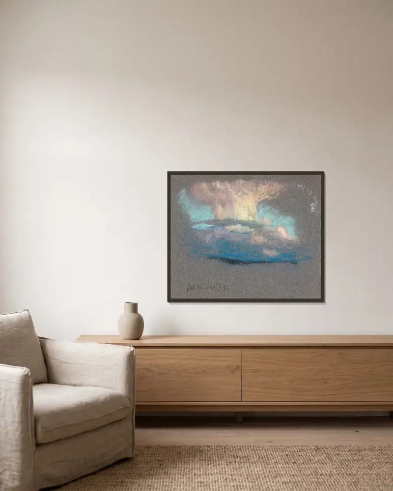 Untitled av Eero Järnefelt inramad på en vägg