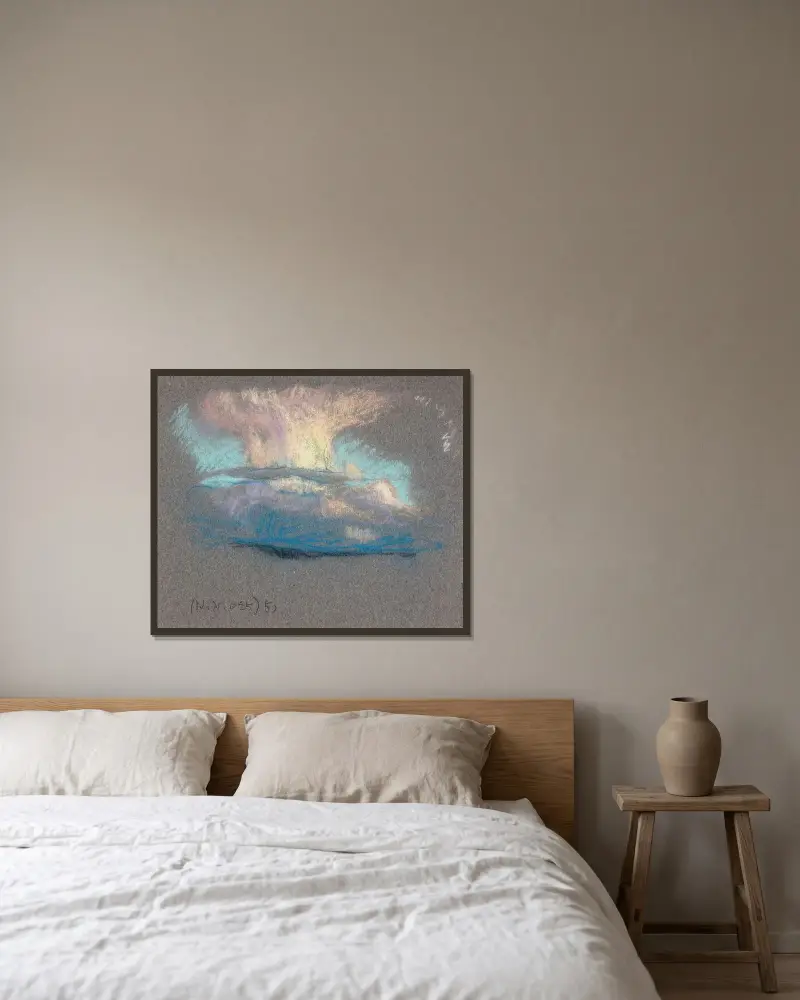 Untitled av Eero Järnefelt inramad på en vägg