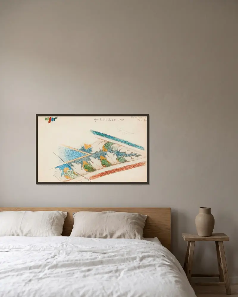 Untitled av Eero Järnefelt inramad på en vägg