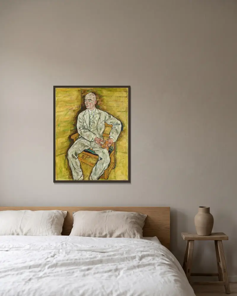 Victor Ritter von Bauer, Egon Schiele w ramie na ścianie
