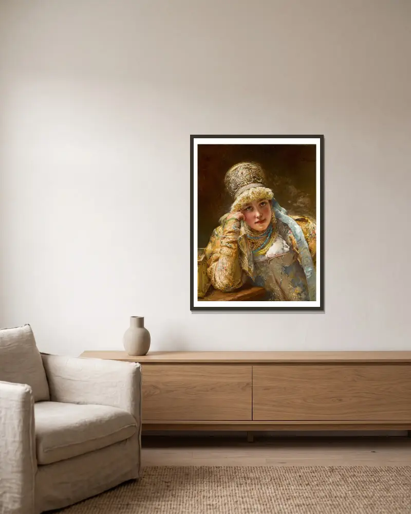 Bojařina, Konstantin Egorovich Makovsky v rámu na stěně