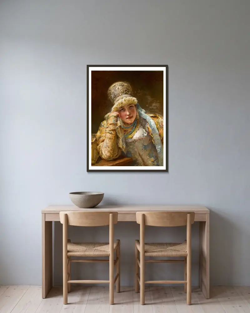 Bojařina, Konstantin Egorovich Makovsky v rámu na stěně