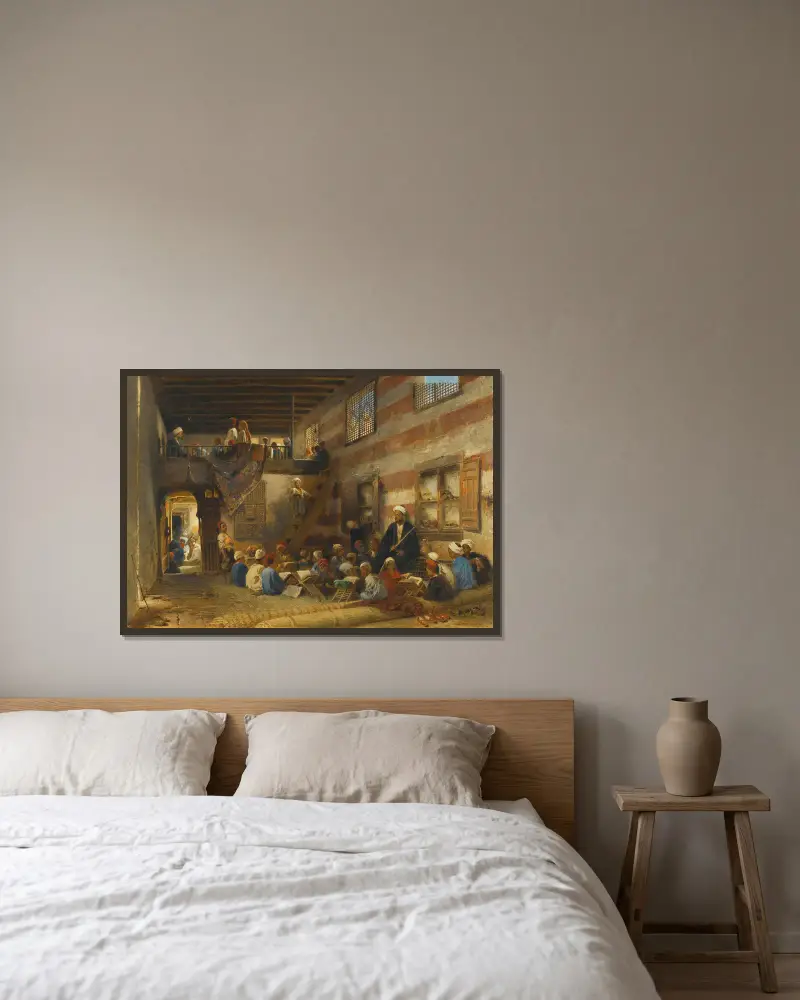 Im Klassenzimmer von Konstantin Egorovich Makovsky gerahmt an einer Wand