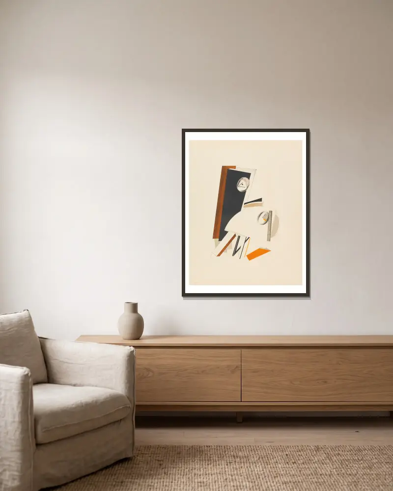 Úzkostliví, El Lissitzky v rámu na stěně