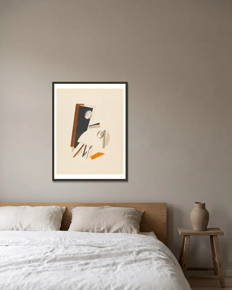 Úzkostliví, El Lissitzky v rámu na stěně