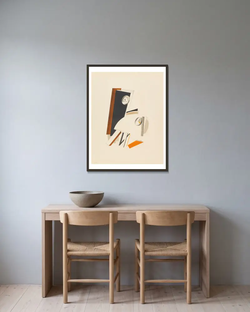 Úzkostliví, El Lissitzky v rámu na stěně
