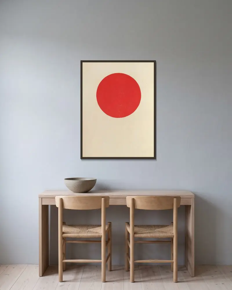 Dli︠a︡ golosa Pl.24 av El Lissitzky inramad på en vägg